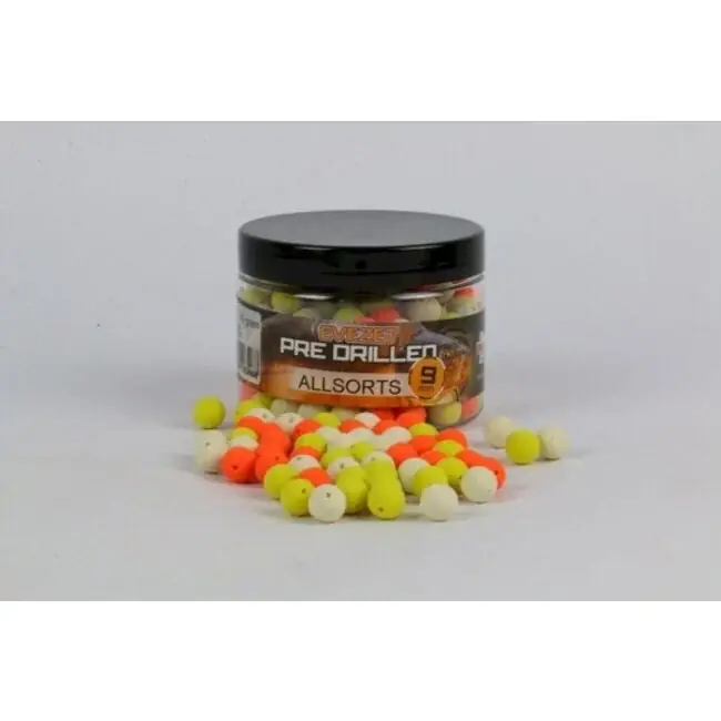 Evezet predrilled boilie - assortiment - 80g - 9mm Alleen Vandaag