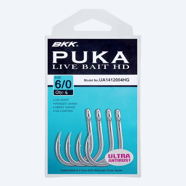 BKK PUKA Livebait HD Ultra Antirust - Size 12/0# Express Levering