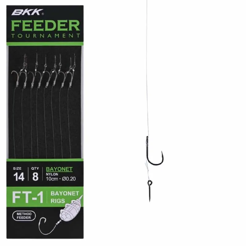 BKK Feeder Tournament - FT-1 Bayonet Rigs - Size 12# Beperkte Voorraad