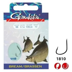 Gamakatsu Booklet Bream Feeder 1810B - Size #14-0.12mm - 100cm Merkproduct