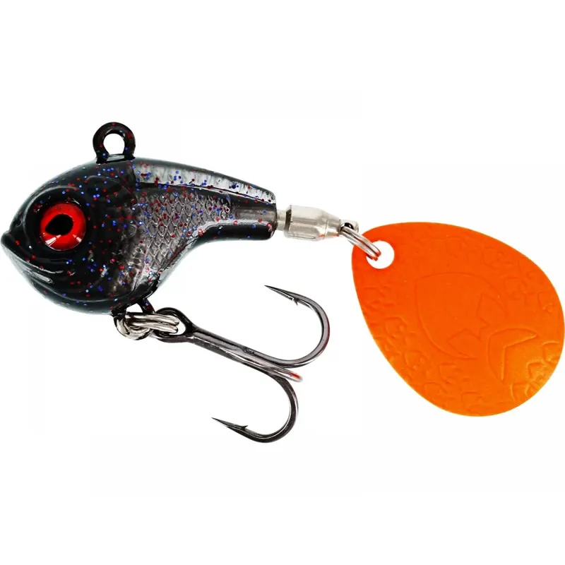 Beperkte Voorraad Westin Dropbite Spin Tail Jig - 3,7cm - 22g - Black Mamba