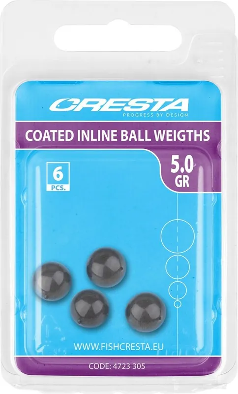 Must-Have Cresta Coated Inline Ball Weights - 7g
