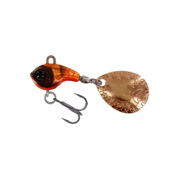 Favoriet Westin Dropbite - Tungsten Spin Tail Jig - 2,2cm - 18g - Fire Craw