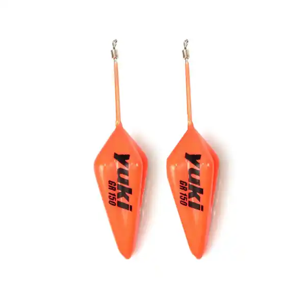 Finale Uitverkoop Yuki Piramide Lood - 2 stuks - Orange Glow - 2x 90g