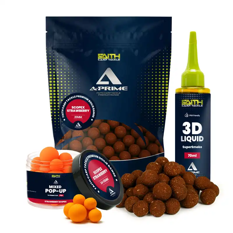 Faith A-Prime Boilie combi deal - Strawberry/Scopex Koop Vandaag