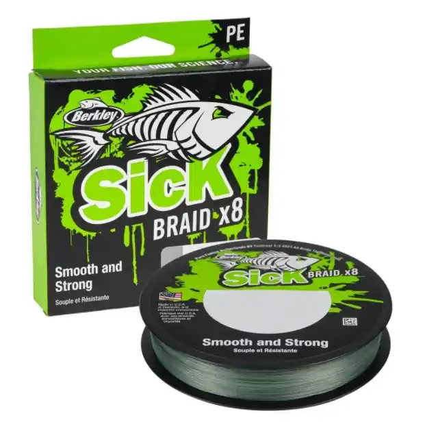 Beperkt Aanbod Sick Braid | Moss Green | 150m | Gevlochten Lijn