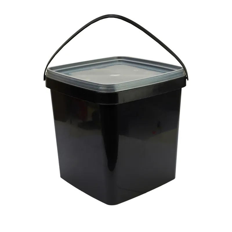 Flitsaanbieding Eurocatch Emmer - Zwart met transparante deksel - Hersluitbaar - 5L