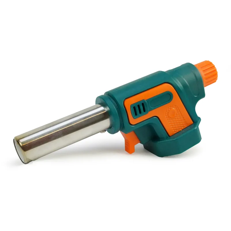 Must-Have Eurocatch Gasbrander 1300°C – Voor 227g Cartridge – Elektrische Ontsteking – Instelbaar Brandvermogen – Soldeerbrander / Crème Brûlée Brander