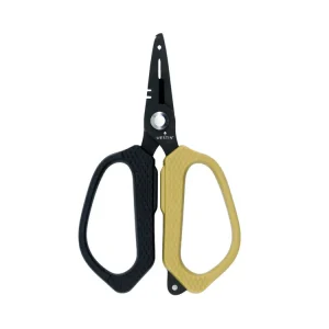 Favoriet Westin Braid Scissor & Splitring Plier Stainless - 5"/12.5Cm - Black/Sand