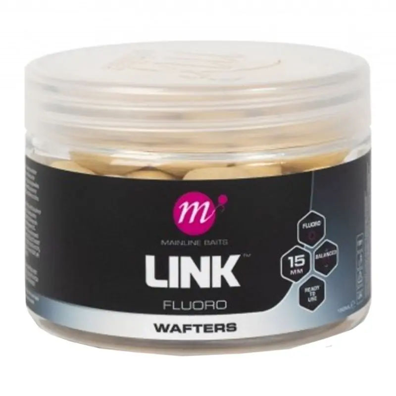 Mainline Fluoro Wafters Link - 15mm - White Hete Deal