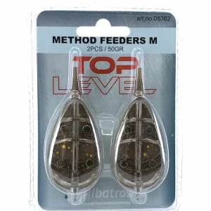 Voordeelprijs ALBATROS HENGELSPORT Toplevel Method Feeders Medium (2stuks) 30gr