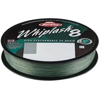 BERKLEY Whiplash 8 Mos Green - Gevlochten Lijn (150m) 0.10mm - 14.8kg/32.6lb Beste Prijs