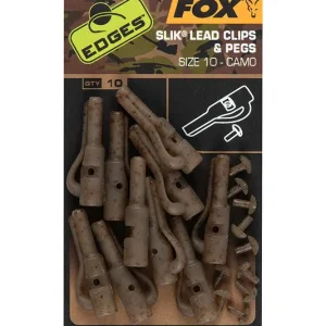 FOX Edges Camo Slik Lead Clip + Pegs (size 10) (10stuks) Betrouwbaar