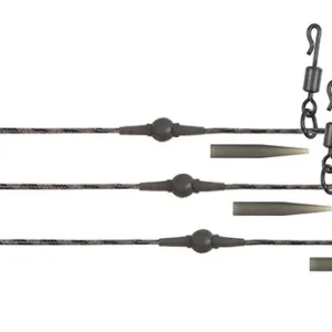 Superprijs FOX Copper Core Naturals Heli-Clip Rigs 50lb (3stuks)