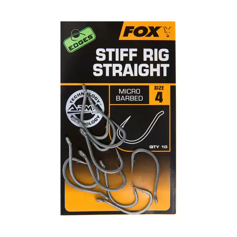FOX Stiff Rig Straight (10stuks) Size 4 Rechtstreeks Van De Fabrikant