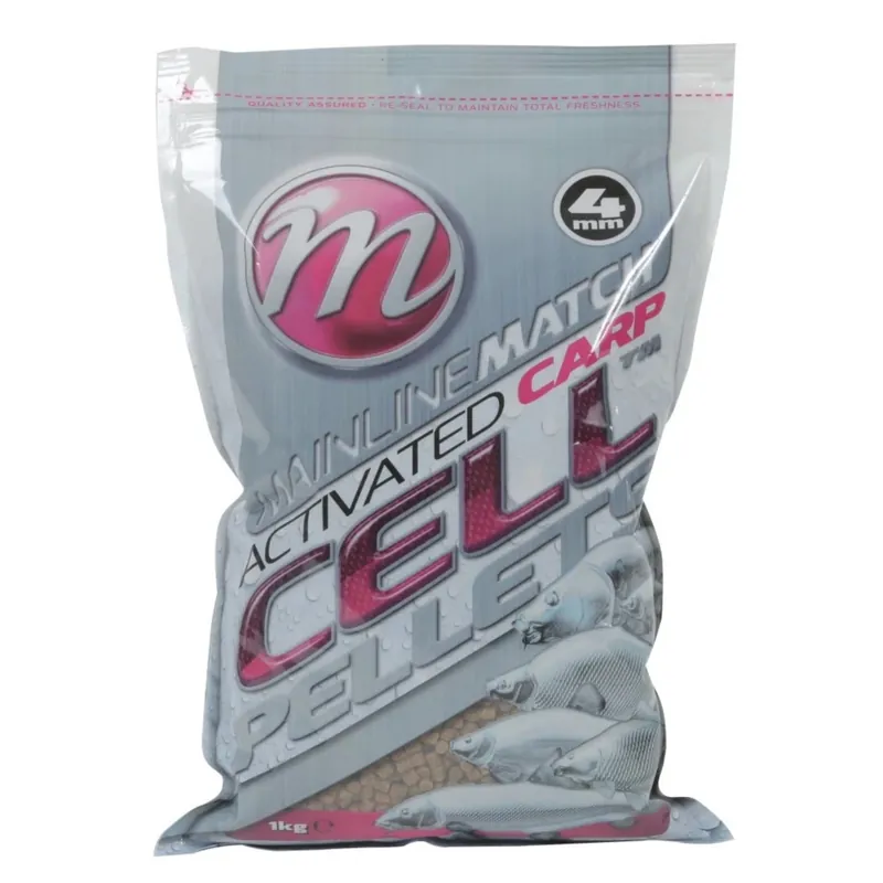 Shop Nu MAINLINE Activated Carp Pellets Cell (1kg) 2 mm