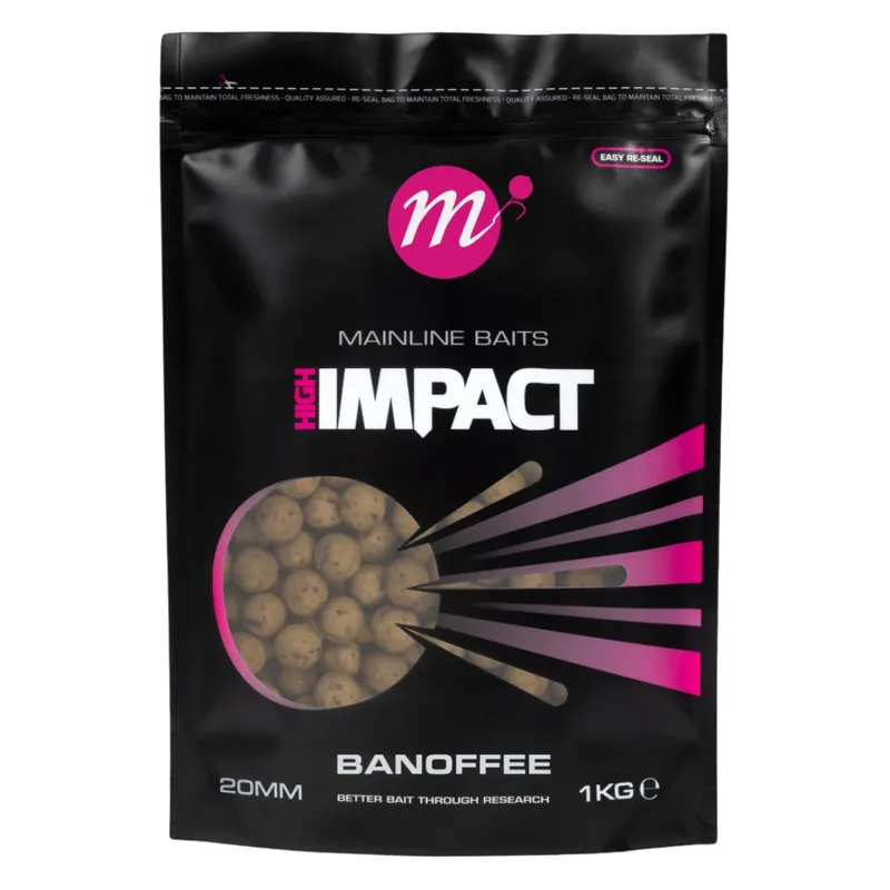 Lage Prijs MAINLINE High Impact Boilies Banoffe (1kg) 20 mm