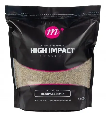MAINLINE High Impact Groundbait Active Hemp Mix (2kg) Betrouwbaar