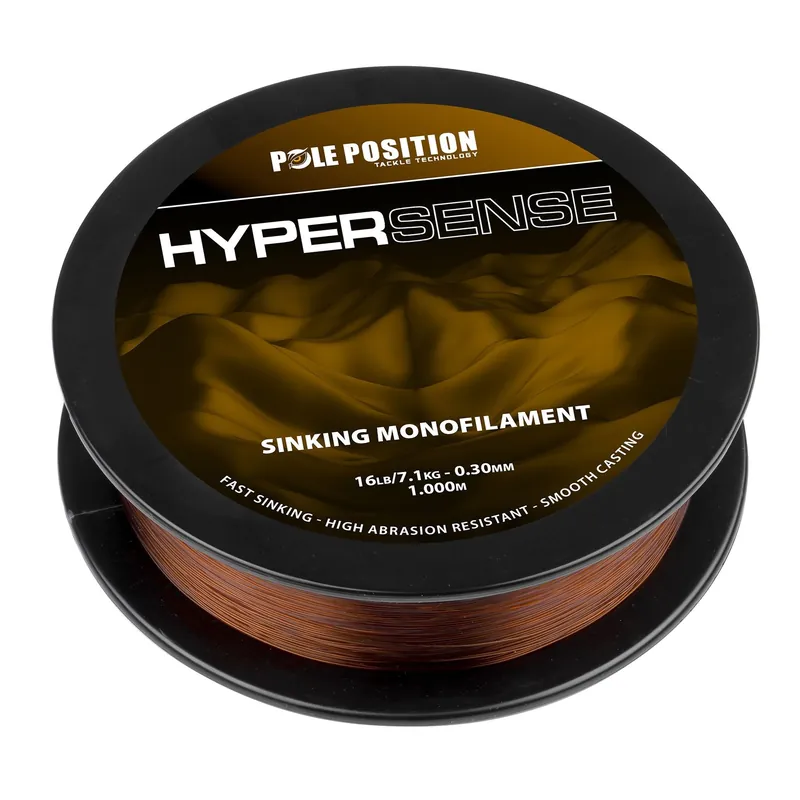 Flitsaanbieding POLE POSITION Hypersense Mono - Nylon Karperlijn (1000m) 0.30mm - 7.1kg/16lb