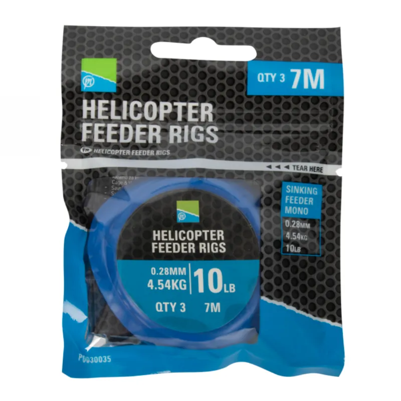 Uitverkoop PRESTON Helicopter Feeder Rigs (3stuks)