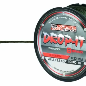 RIGSOLUTIONS Drop-It Fast Sinking 8 Braid - Gevlochten Karperlijn (1000m) Hete Deal