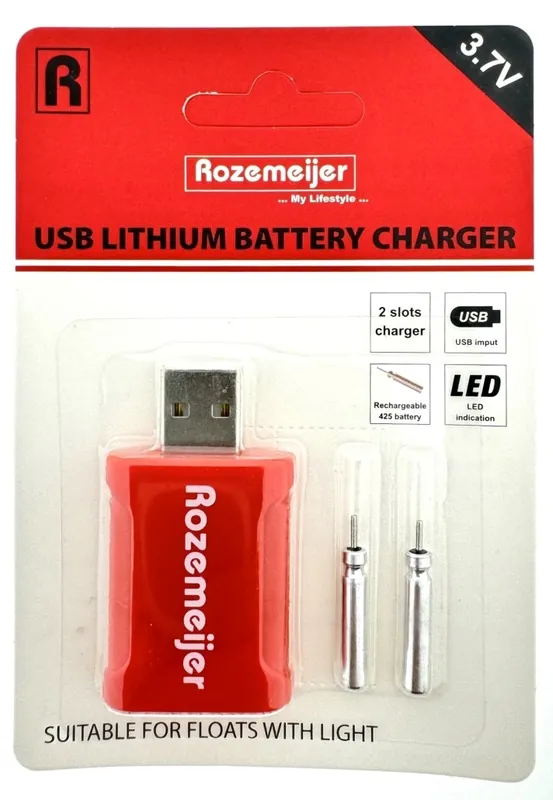 ROZEMEIJER USB Lithium Battery Charger Incl. 2stuks Oplaadbare Batterijen Shop Nu