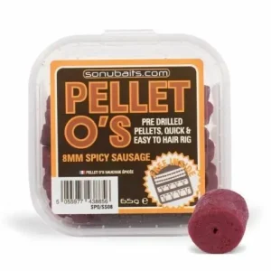SONU BAITS Pellets O'S Spicy Sausage 8mm (65gr) Betrouwbaar