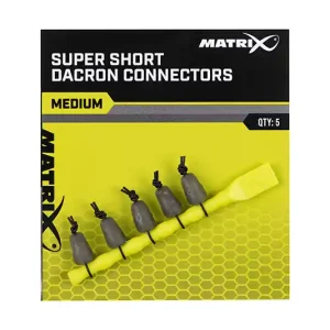 Direct Beschikbaar MATRIX Super Short Dacron Connector (5stuks) Medium