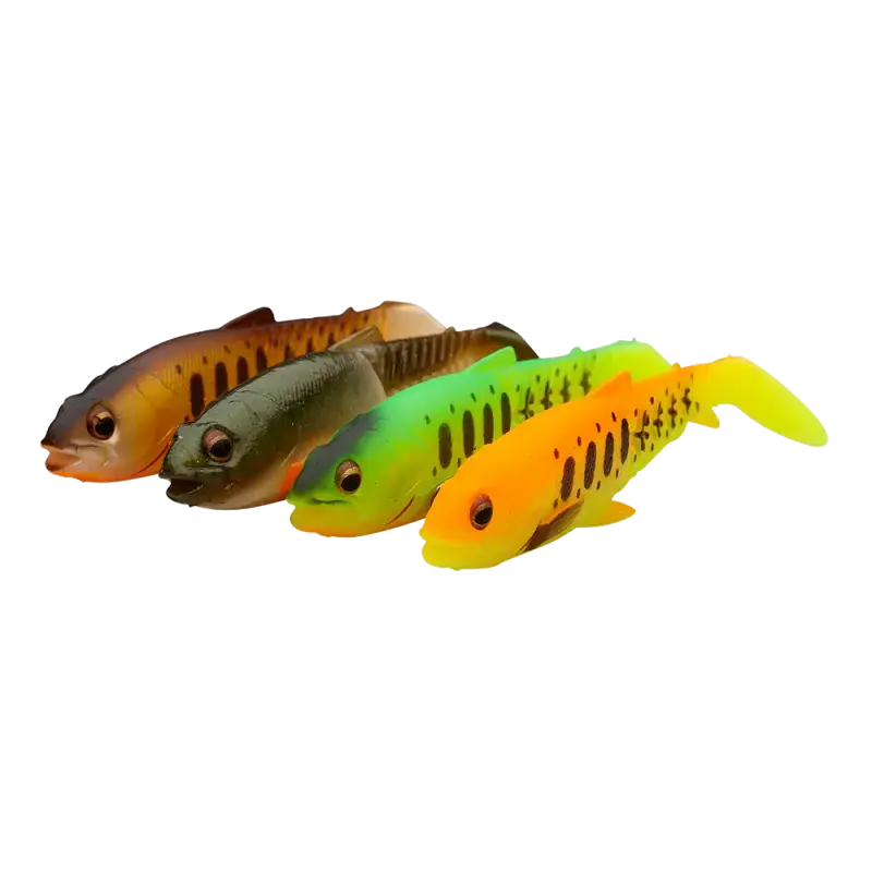 Superprijs Craft Cannibal Paddletail 6,5 CM | 4G | Dark Water Mix 4 stuks