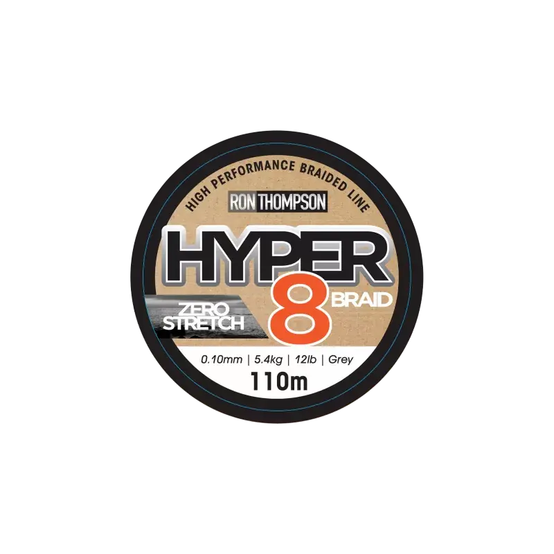 Koopje Hyper 8-Braid | 110M | 0.10MM | 5.4Kg | Donkergrijs