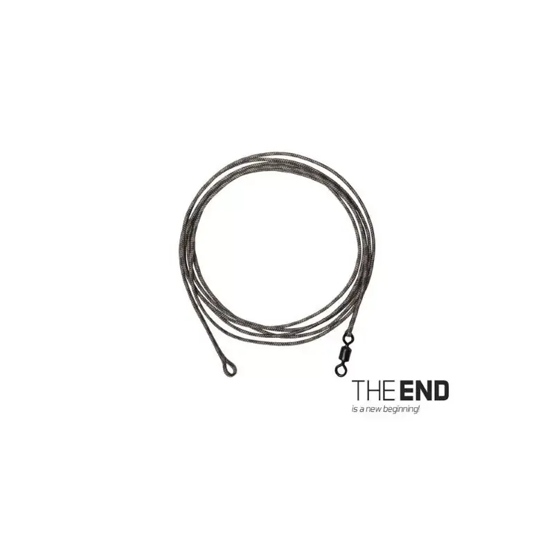 The End Leadcore Leader met Swivel | 1M | 3 stuks Shop Nu