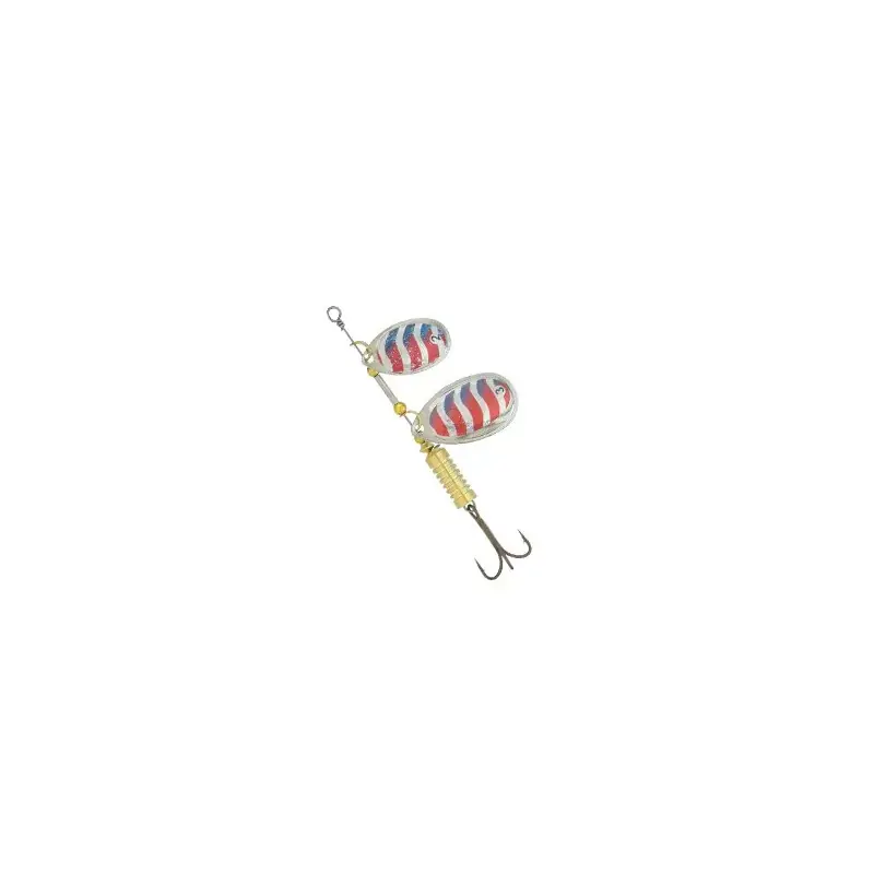 Stork Tandem Spinner Red-Silver Holo |Bladmaat 2 en 3 | 8G Flitsaanbieding