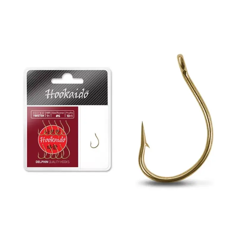 Haak Delphin HKD Feeder Twister | Haakmaat #8 | 10 + 1 stuks Laatste Kans