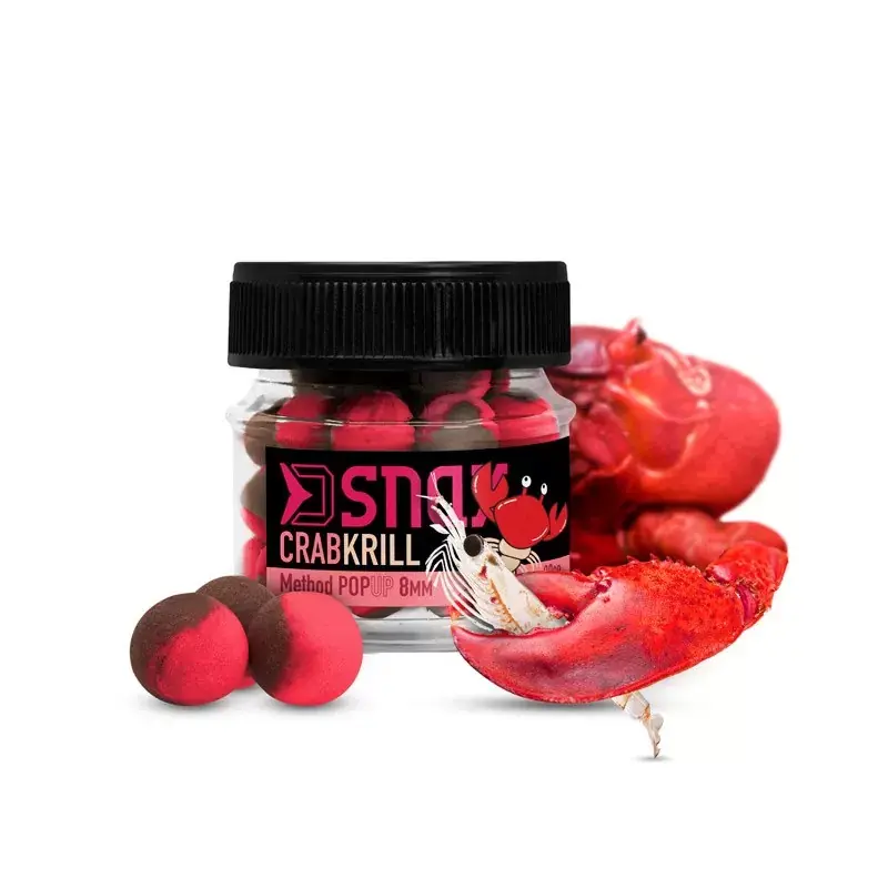 Delphin D Snax Pop-Up Crab - Krill | 8mm | 20gram Hete Deal