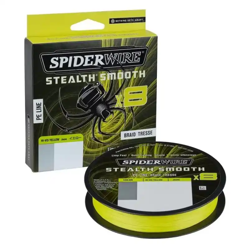 Spiderwire Stealth Smooth-8 Braid Yellow | 150M | 0.07MM | 6KG Superprijs