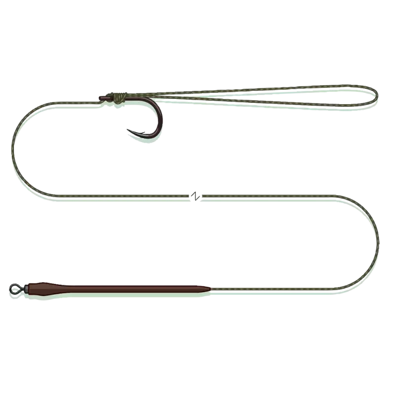 Hoge Kwaliteit MadCat Standaard Pellet Rig | 55 CM | 0.80 MM |Haakmaat 1/0
