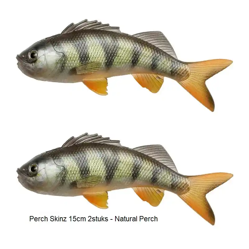 Perch Skinz 15 cm - 2 Stuks | Natural Perch Premium