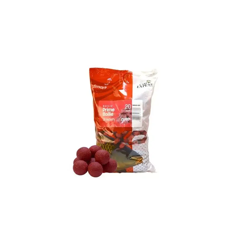 Carp Expert Smart Prime Boilie | Strawberry 20MM | 800 Gr Populair