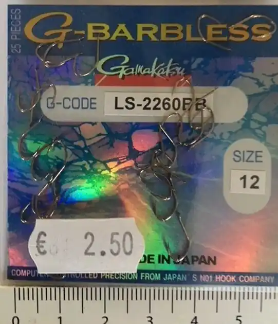 Premium Gamakatsu LS 2260 BB Haak zonder weerhaak