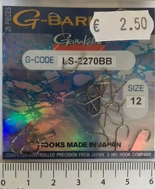 Gamakatsu LS 2270 BB Haak zonder weerhaak Merkproduct