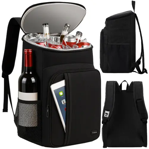 Trizand Thermische Rugzak - 26 Liter - Koeltas - 43 x 32 x 20 cm - Zwart Beperkte Voorraad