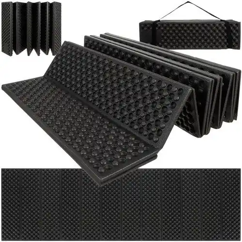 Trizand Opvouwbare Slaapmat - 180 x 60 x 1 cm - EVA Foam - Zwart Dagaanbieding