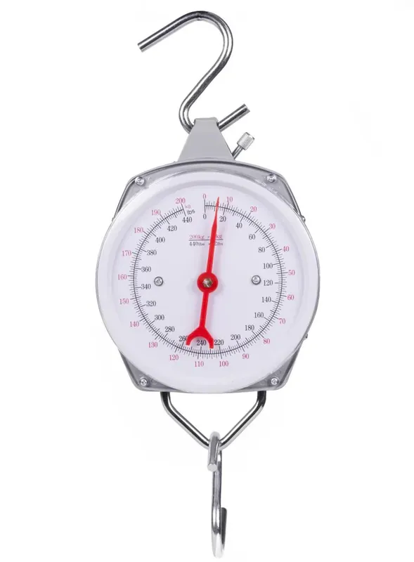 Aanbieding Benson Weegklok Unster - Max 200 kg - Inclusief 2 Haken - Metaal