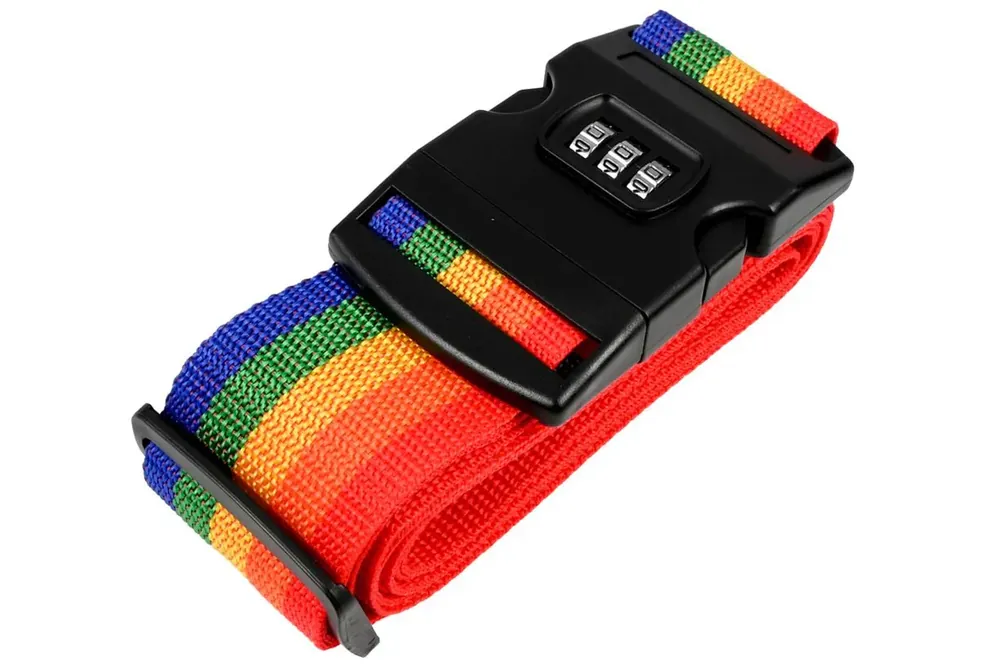 Benson Kofferspanband met Cijferslot - Regenboog - 200 x 5 cm Dagaanbieding