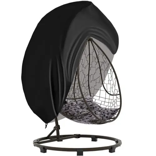 Beperkt Aanbod Gardlov Tuinstoelhoes voor Tweepersoons Hangstoel - 155 x 450 cm - Zwart