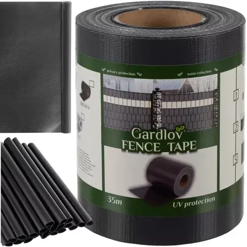Flitsaanbieding Gardlov Tuinafscheiding Tape - 19 cm x 35 m - 450 g/m² - Antraciet