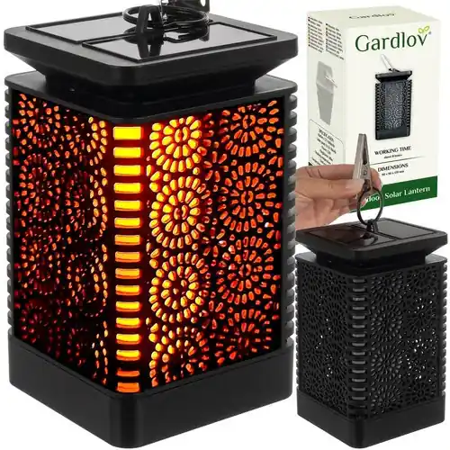 Betrouwbaar Gardlov Solar Lantaarn - Vlam-effect - 360° Verlichting - IP44