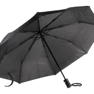 Impliva Paraplu Mini Zwart – Automatisch Open/Dicht – Ø 95 cm – Windbestendig Premium