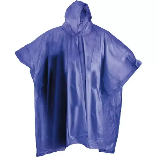 Benson Duurzame Regenponcho - Herbruikbaar - Donkerblauw - 102 x 127 cm Speciale Aanbieding