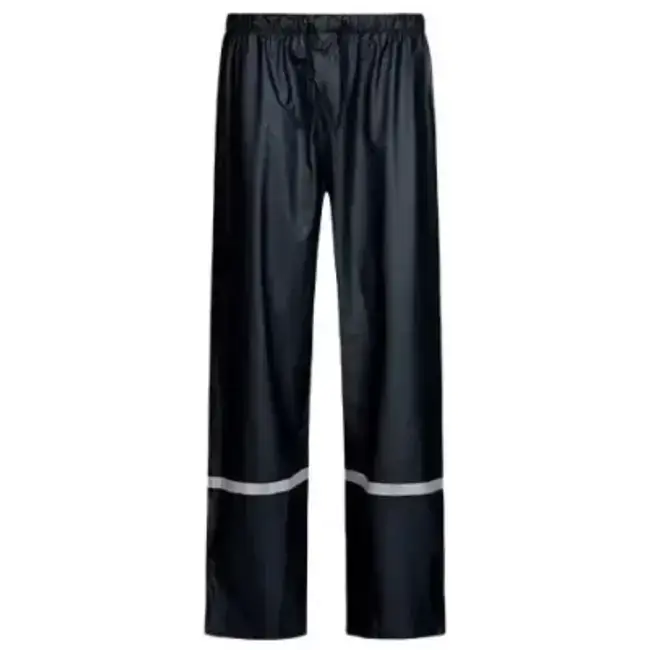 Lage Prijs Benson Regenbroek met Reflectie - Maat XL - Zwart - Wind- & Waterdicht